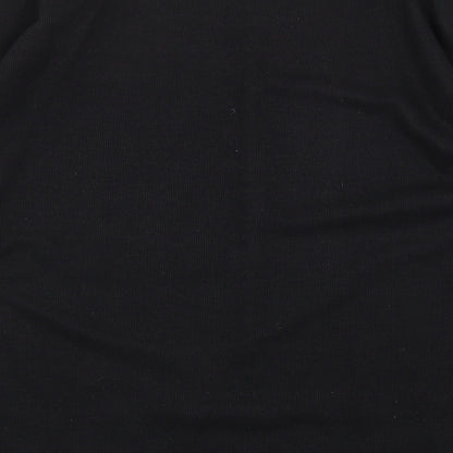 Womens UK Size 2XL Donna Lewis Black Basic T-Shirt