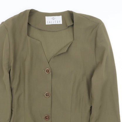 Womens UK Size 12 Gallery Green Jacket