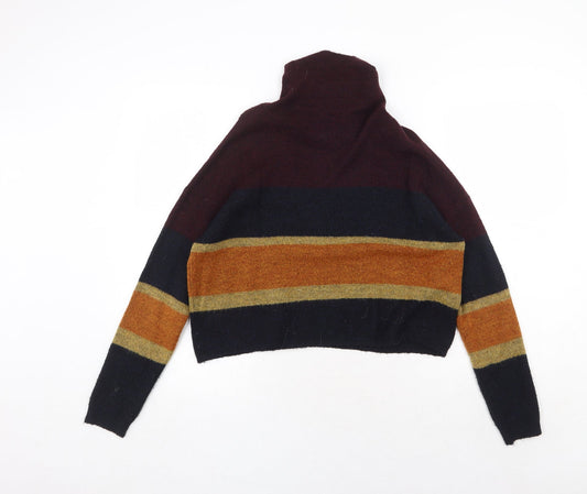 Womens UK Size S New Look Multicoloured Pullover Jumper
