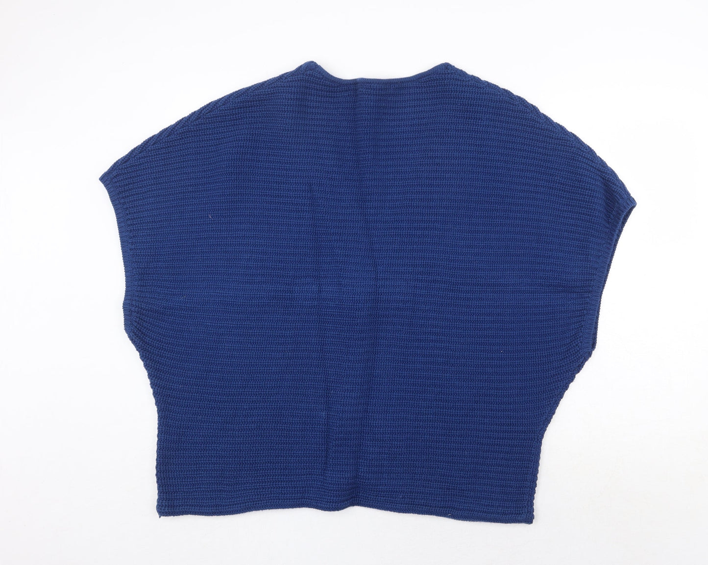 Artgiano Womens Blue V-Neck Cotton Cardigan Jumper Size M