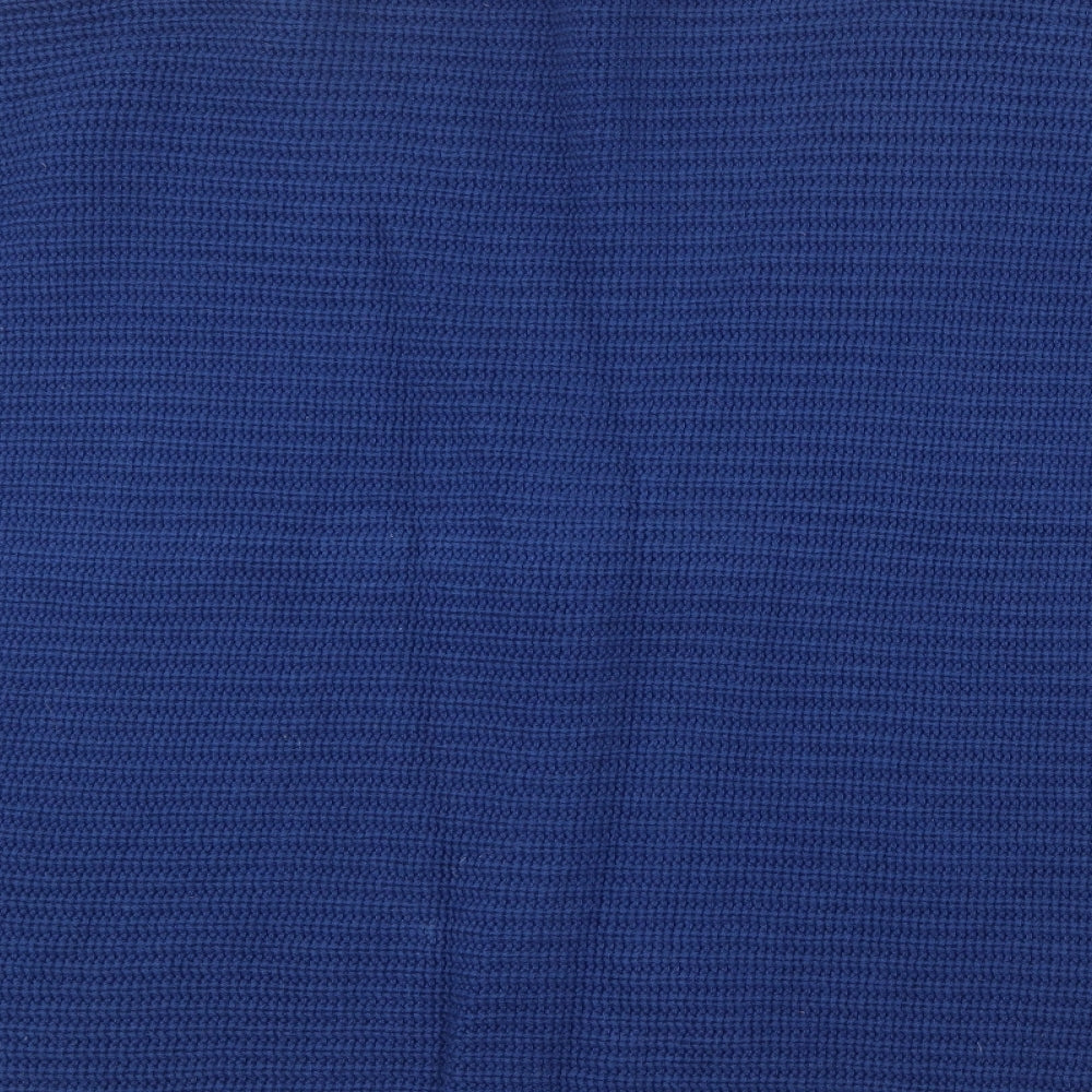 Artgiano Womens Blue V-Neck Cotton Cardigan Jumper Size M
