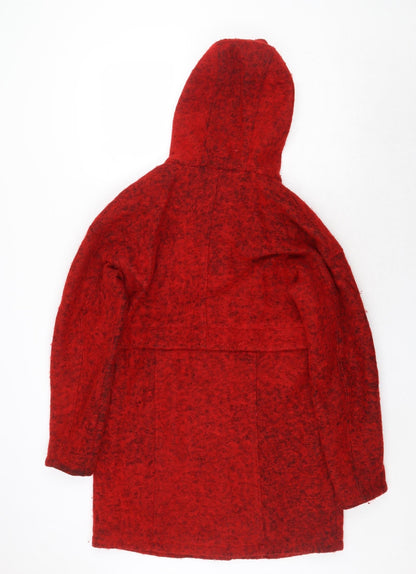 Womens UK Size 10 ASOS Red Pea Coat