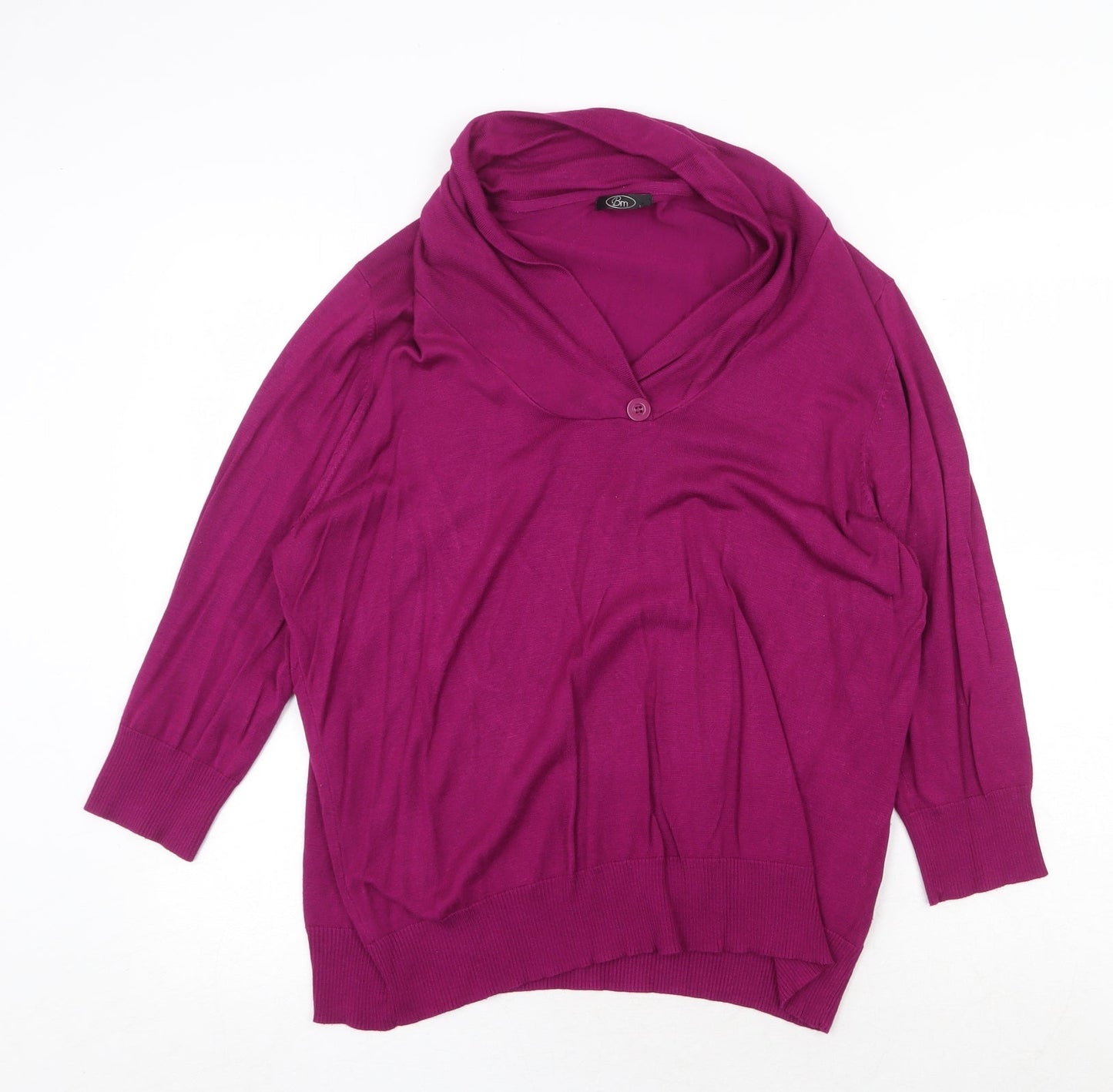 Womens UK Size L Bonmarché Purple Pullover Jumper