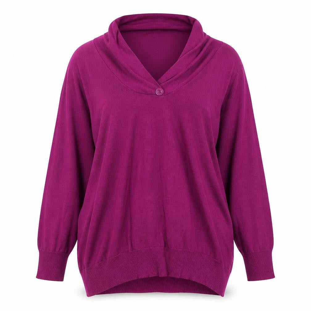Womens UK Size L Bonmarché Purple Pullover Jumper