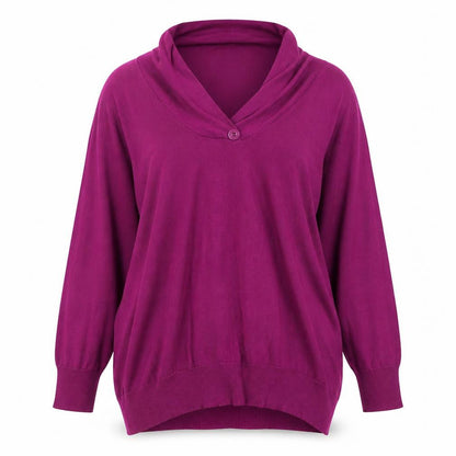 Womens UK Size L Bonmarché Purple Pullover Jumper