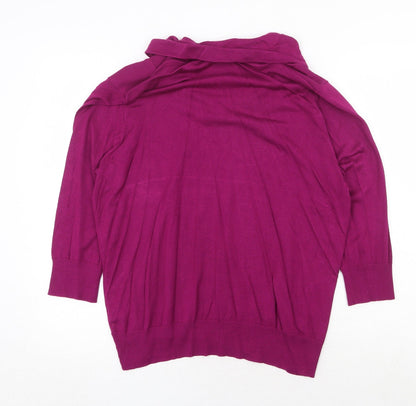 Womens UK Size L Bonmarché Purple Pullover Jumper