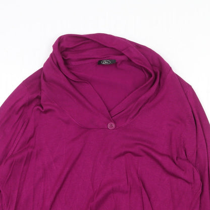 Womens UK Size L Bonmarché Purple Pullover Jumper