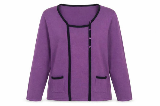 Womens UK Size 2XL Anna Rose Purple Pullover Jumper