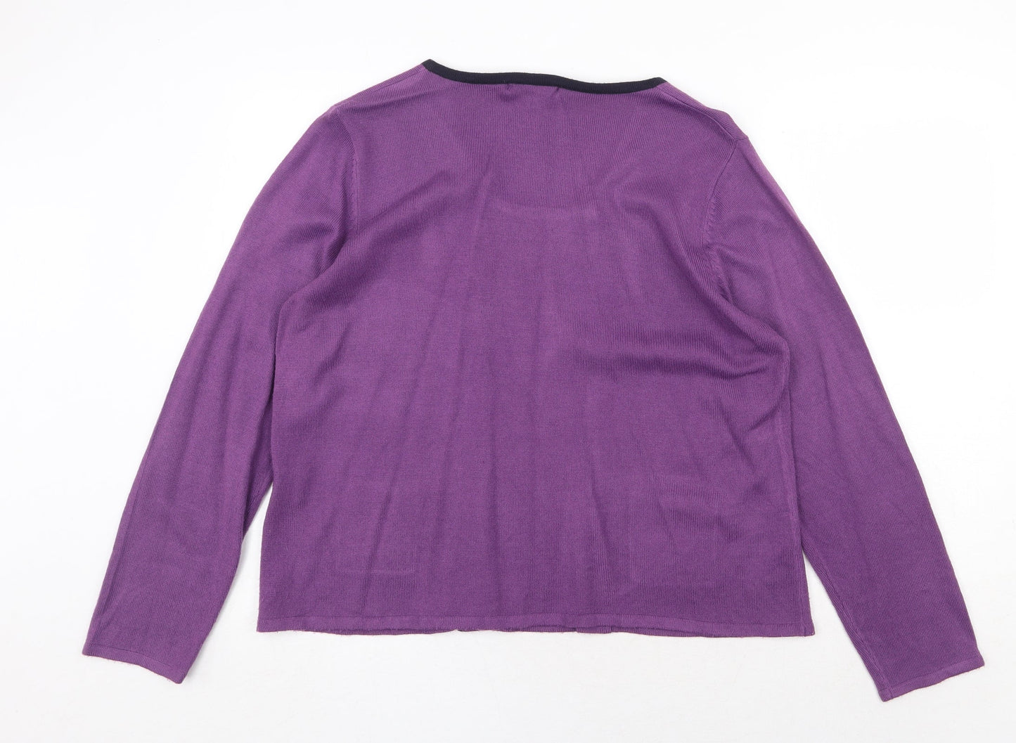 Womens UK Size 2XL Anna Rose Purple Pullover Jumper