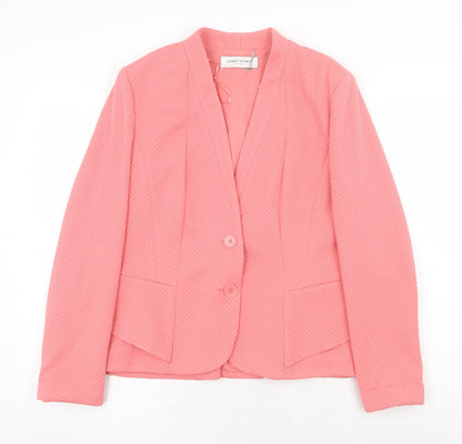 Gerry Weber Womens Pink Jacket Blazer Size 12 Button