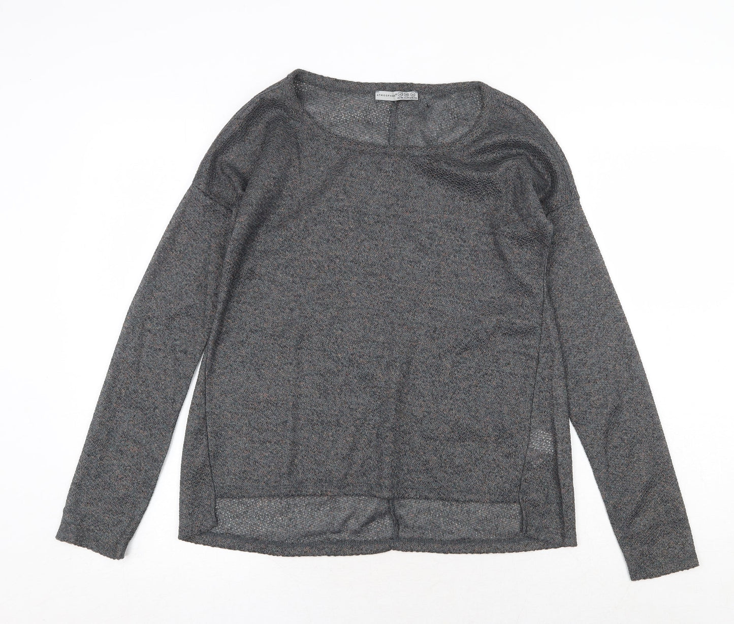 Womens UK Size 8 Atmosphere Grey Basic Blouse