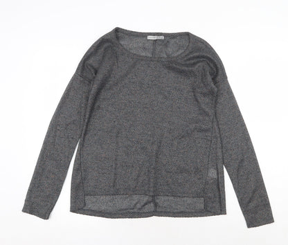 Womens UK Size 8 Atmosphere Grey Basic Blouse