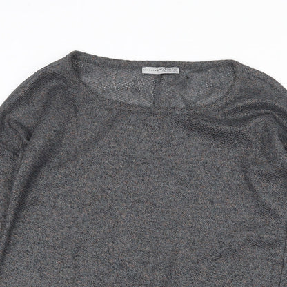 Womens UK Size 8 Atmosphere Grey Basic Blouse