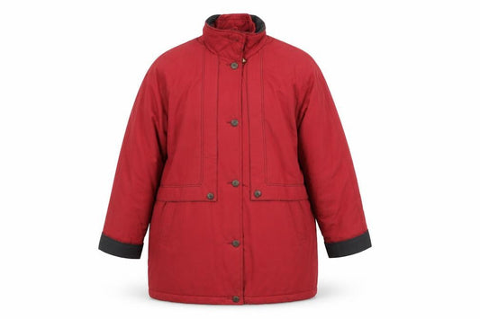 Womens UK Size 14 Telemac Red Pea Coat