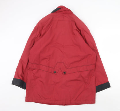 Womens UK Size 14 Telemac Red Pea Coat