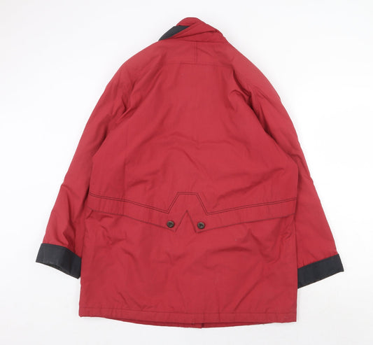 Womens UK Size 14 Telemac Red Pea Coat