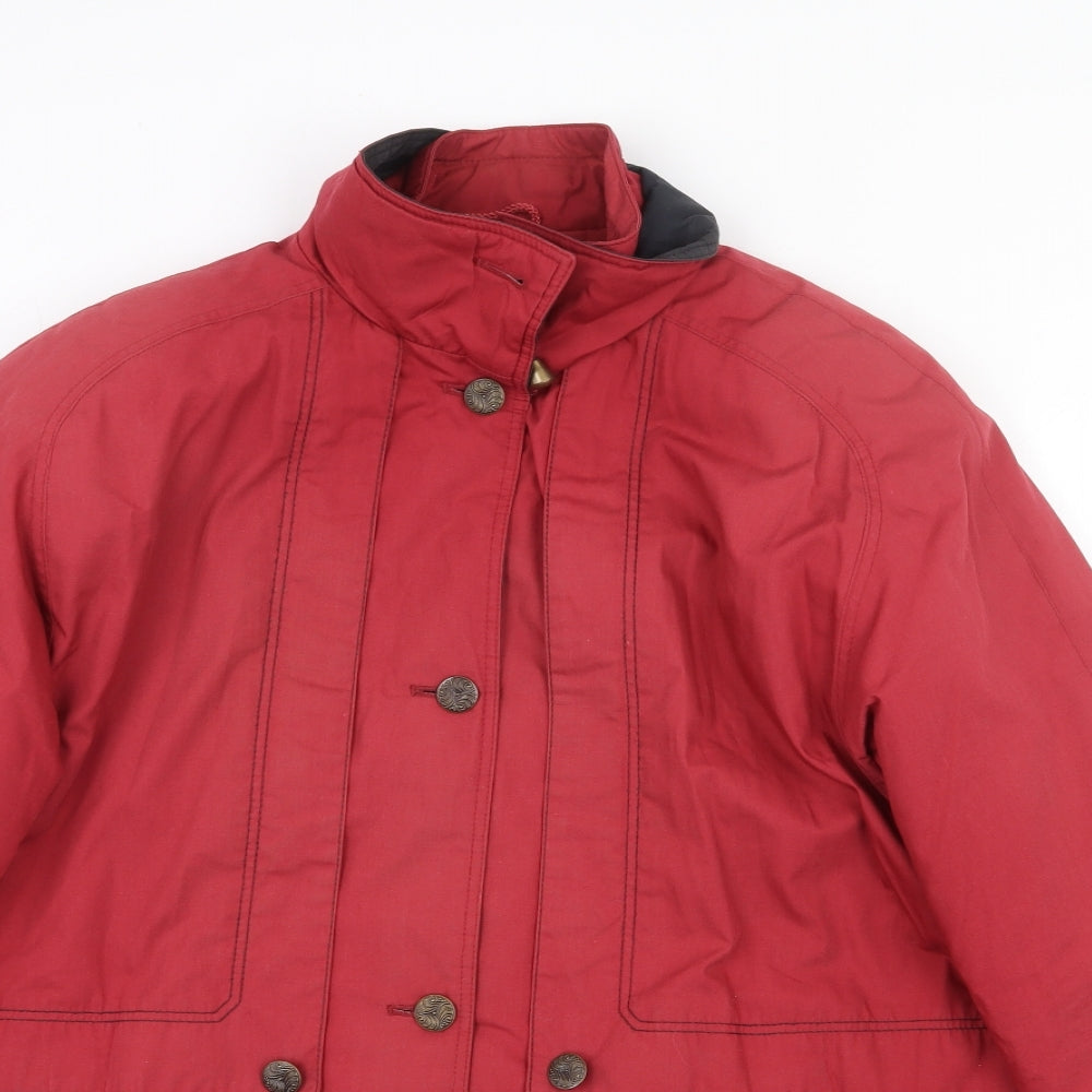 Womens UK Size 14 Telemac Red Pea Coat