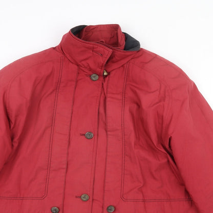 Womens UK Size 14 Telemac Red Pea Coat