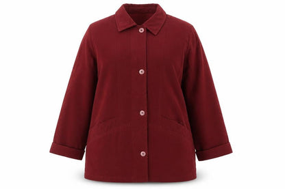 Womens UK Size M Bonmarché Red Pea Coat