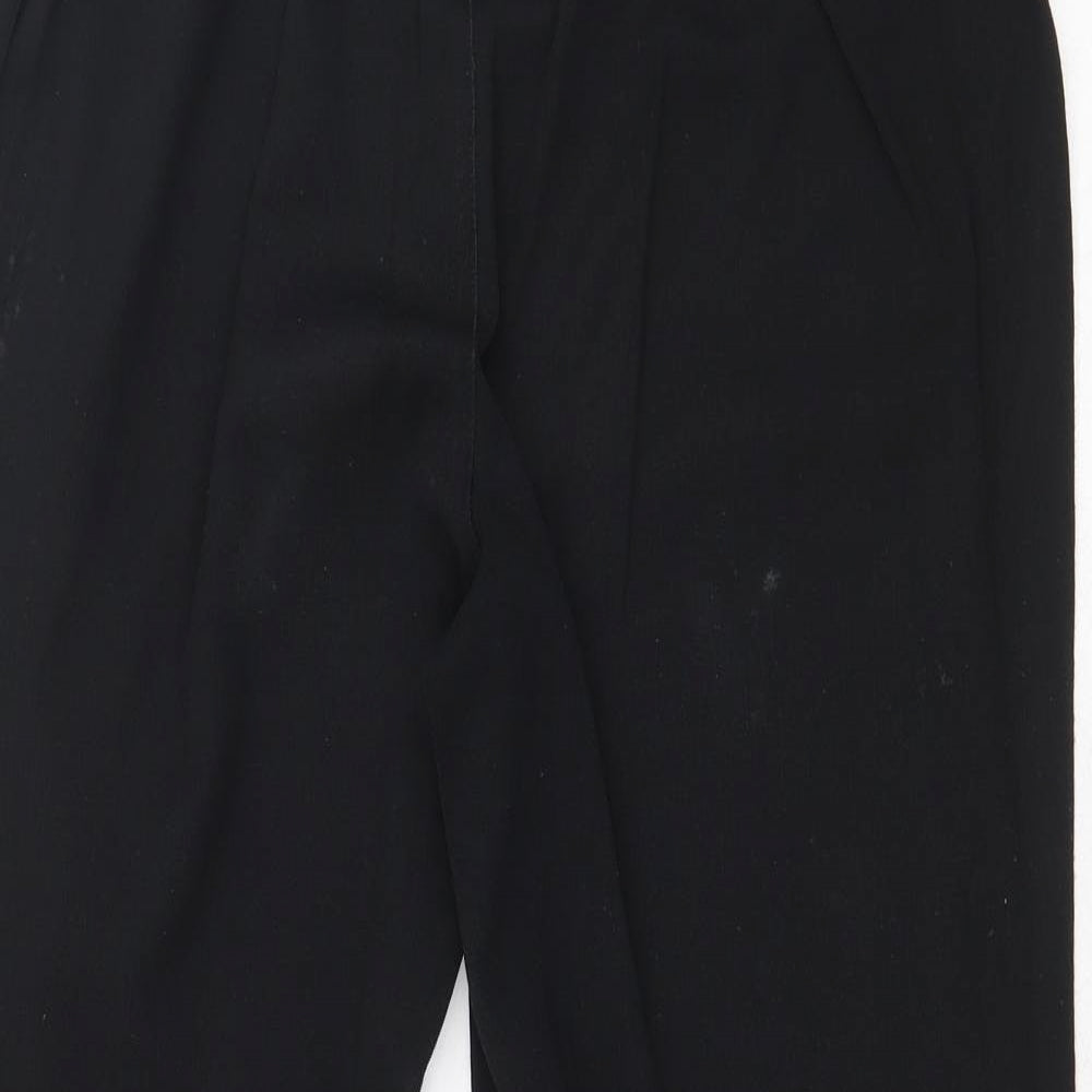 Womens UK Size 12 EWM Regular Fit  Black Trousers