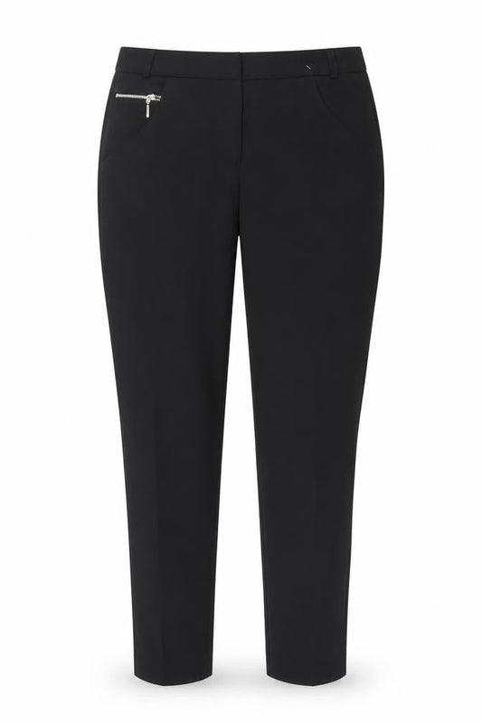 Womens UK Size 8 Select Regular Fit Capri Black Trousers