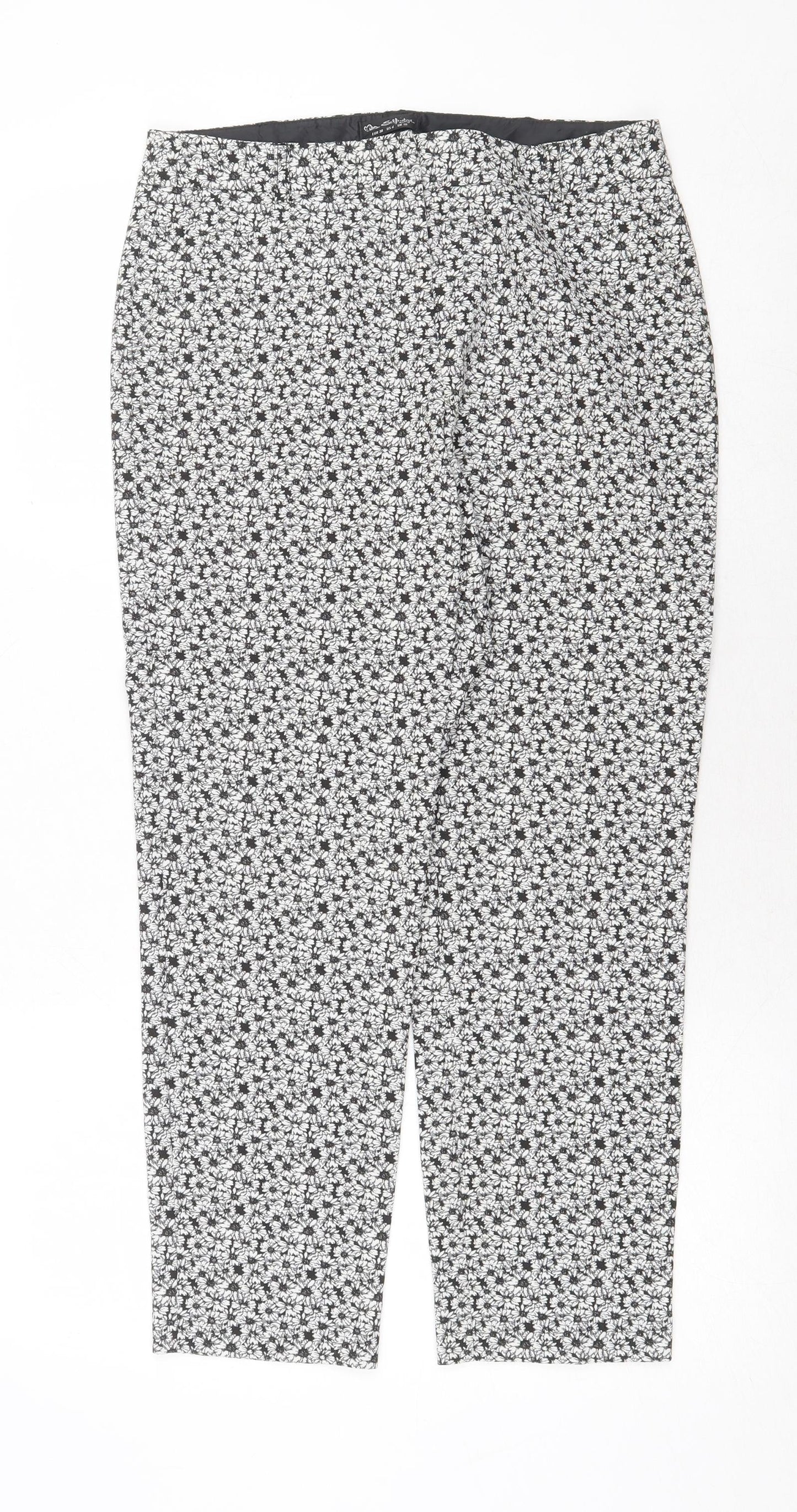 Womens UK Size 10 Miss Selfridge Regular Fit  White Trousers