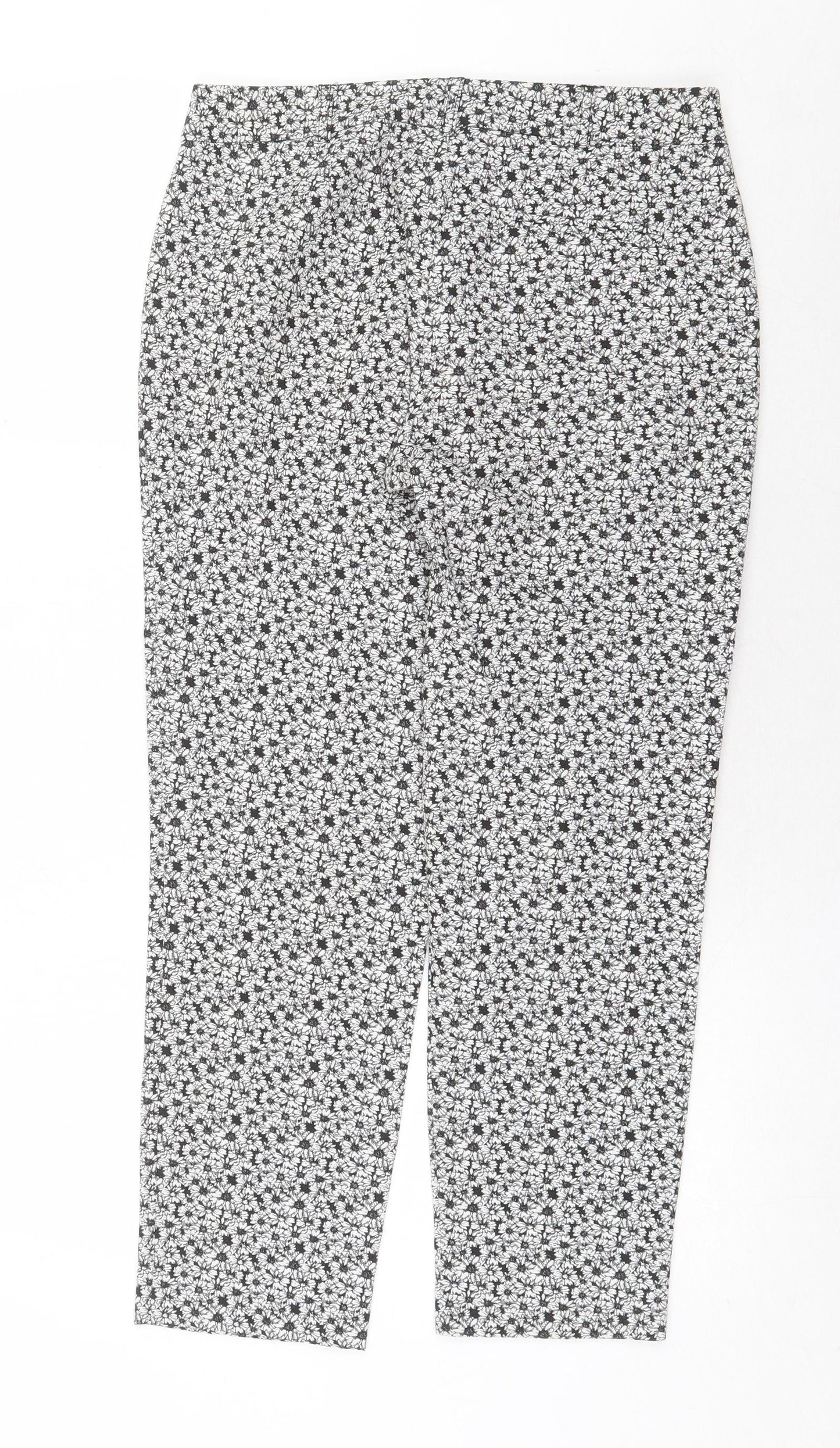 Womens UK Size 10 Miss Selfridge Regular Fit  White Trousers