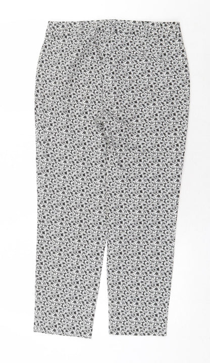 Womens UK Size 10 Miss Selfridge Regular Fit  White Trousers