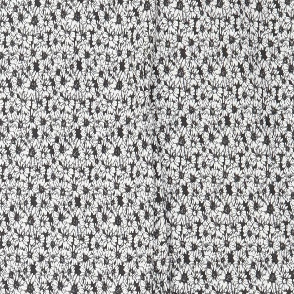 Womens UK Size 10 Miss Selfridge Regular Fit  White Trousers