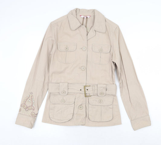 Womens UK Size 10 Debenhams Beige Jacket