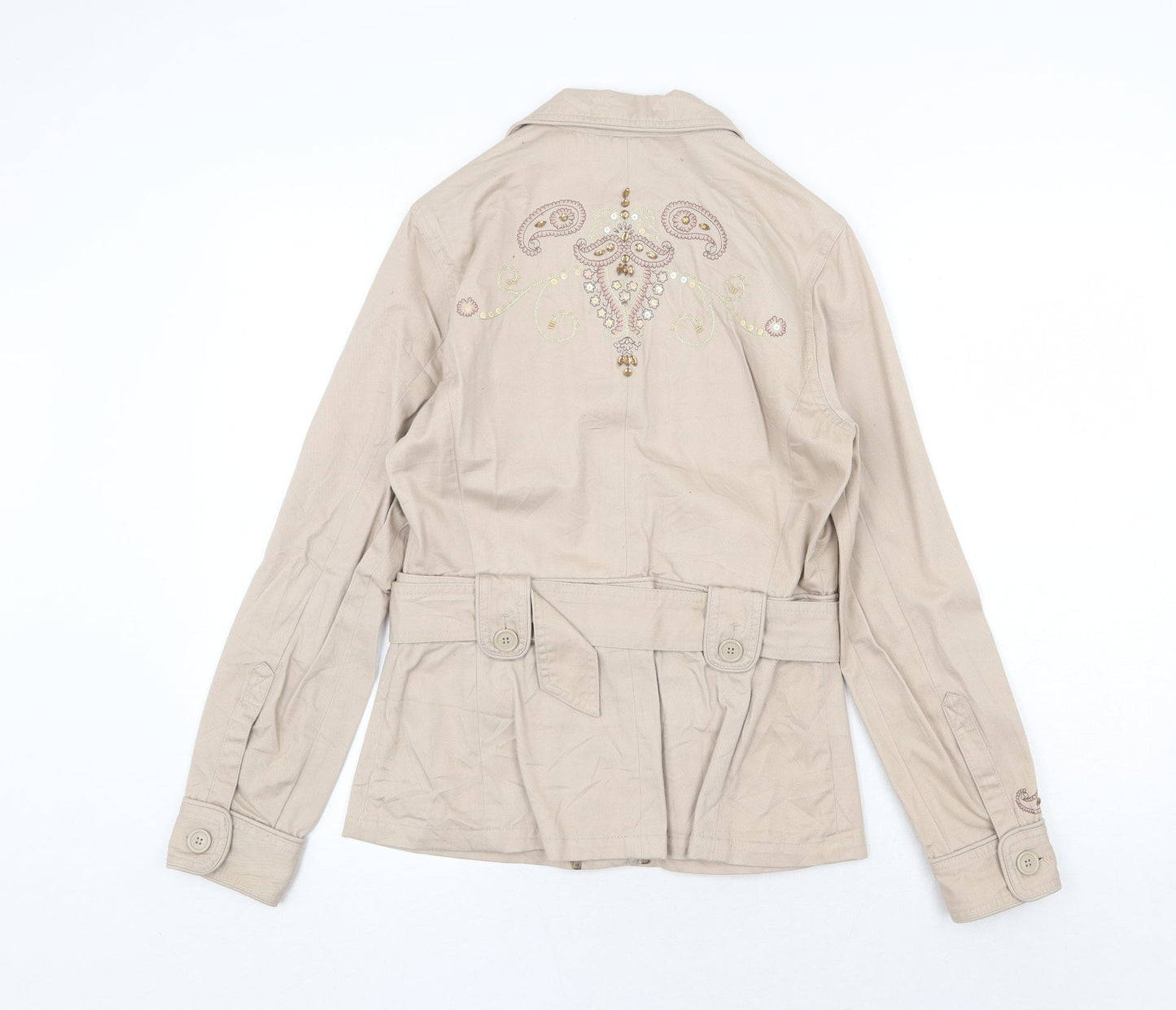 Womens UK Size 10 Debenhams Beige Jacket
