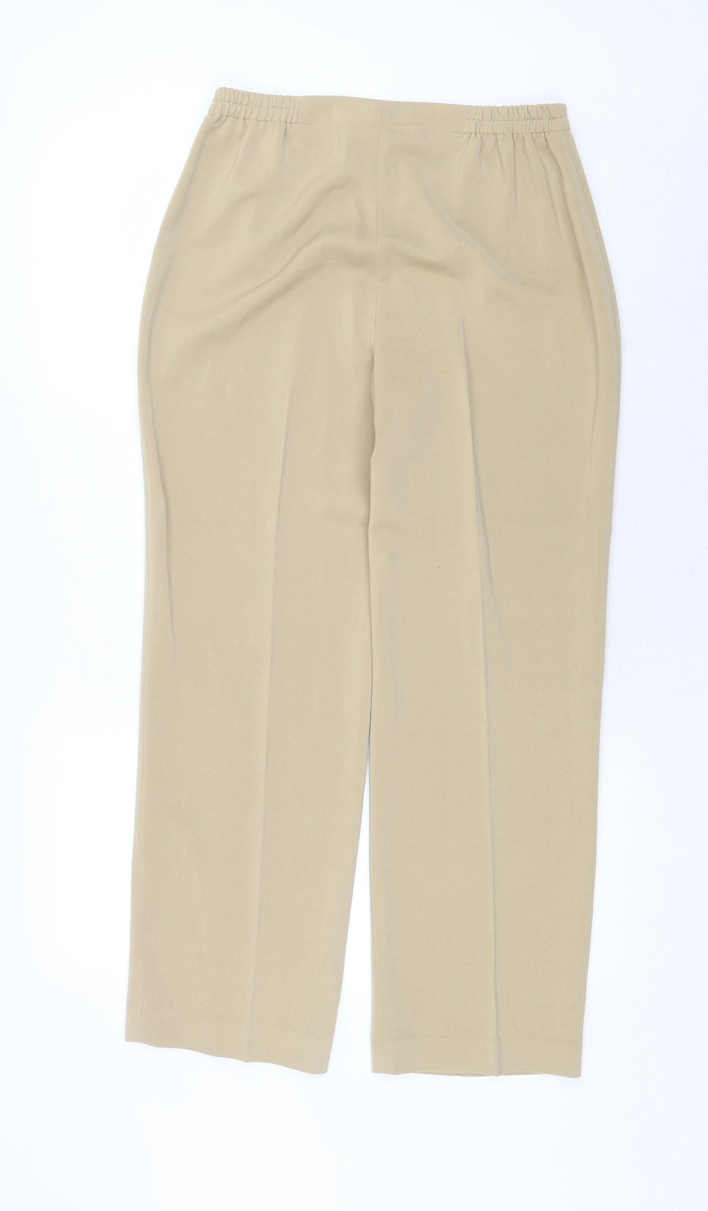 Womens UK Size 12 Artigiano Regular Fit  Beige Trousers