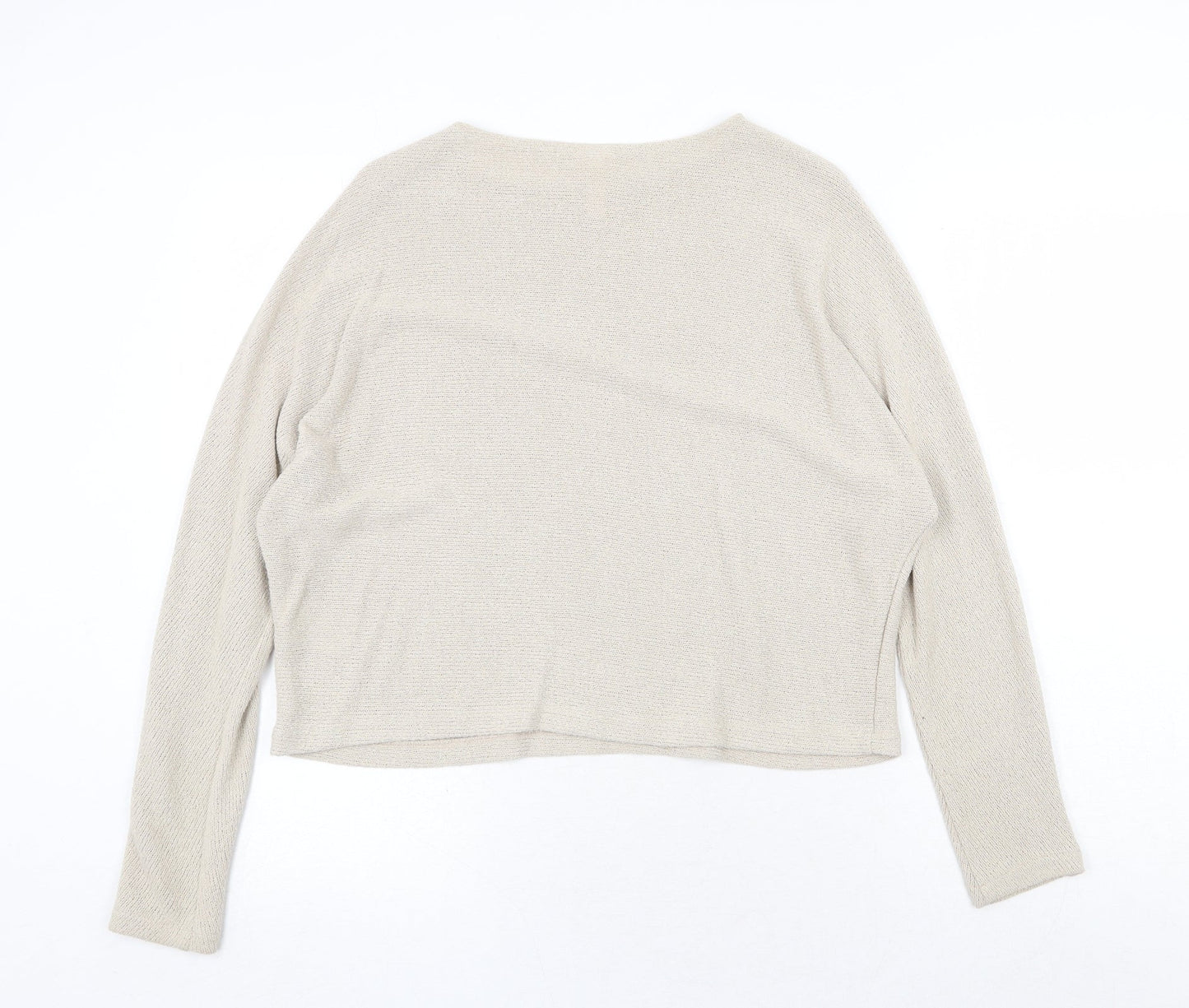 Womens UK Size XS H&M Beige Pullover Jumper