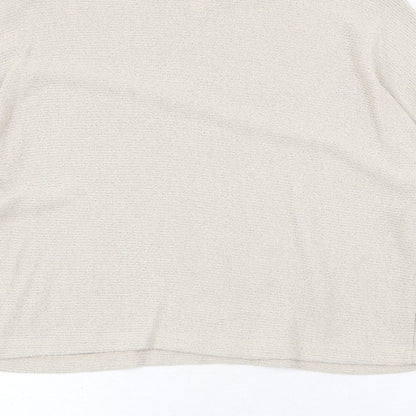 Womens UK Size XS H&M Beige Pullover Jumper