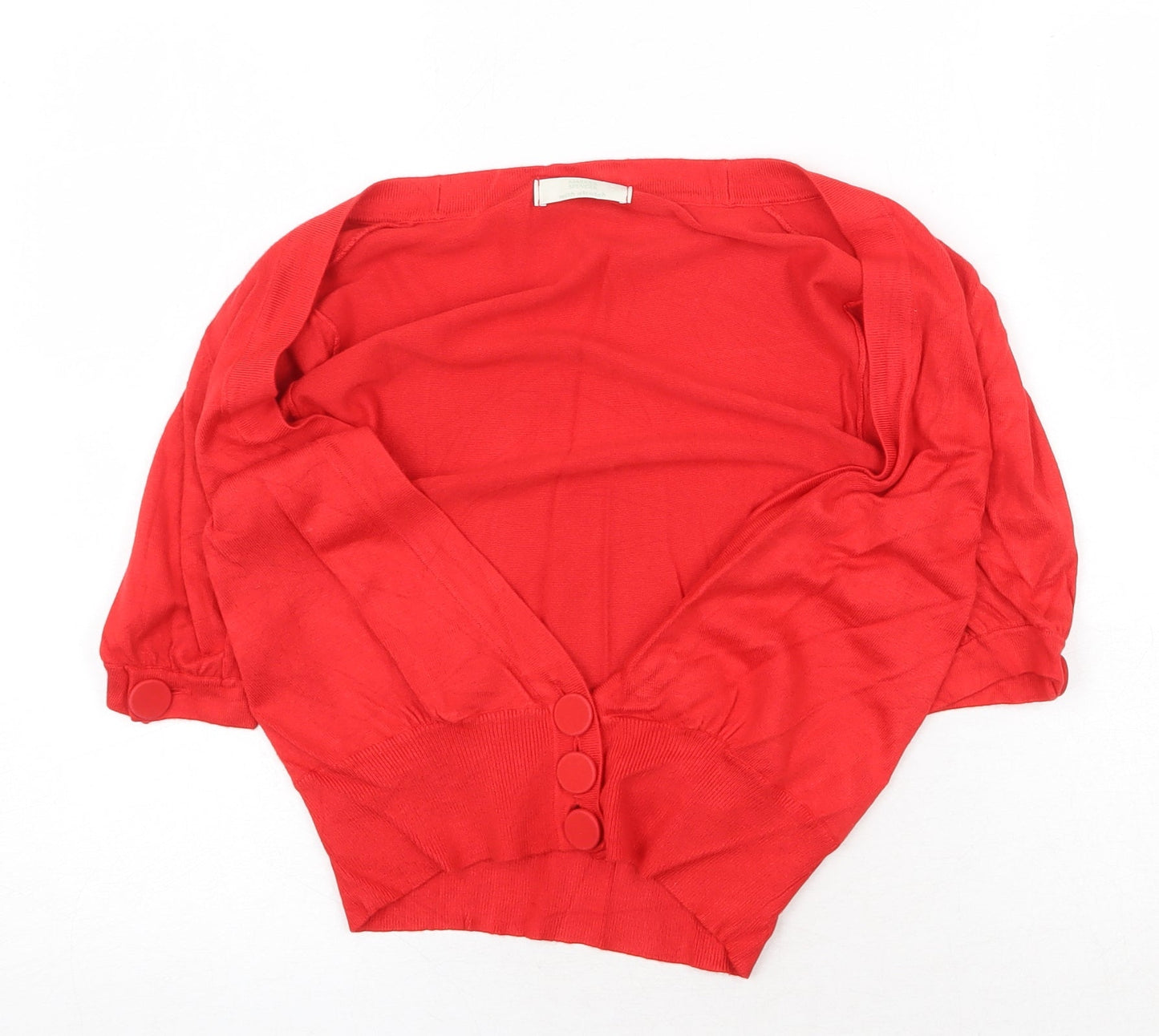 Womens UK Size 8 Marks and Spencer Red Cardigan Jumper