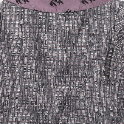 Annika Womens Purple Polyacrylate Fibre Jacket Blazer Size 12