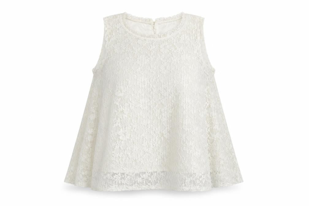 Womens UK Size S H&M Ivory Basic Tank