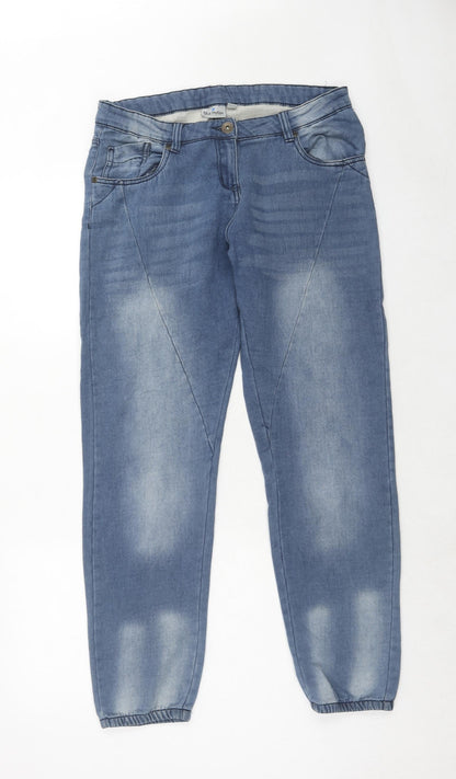 Womens UK Size 12 Blue Motion Regular Fit Straight Blue Jeans