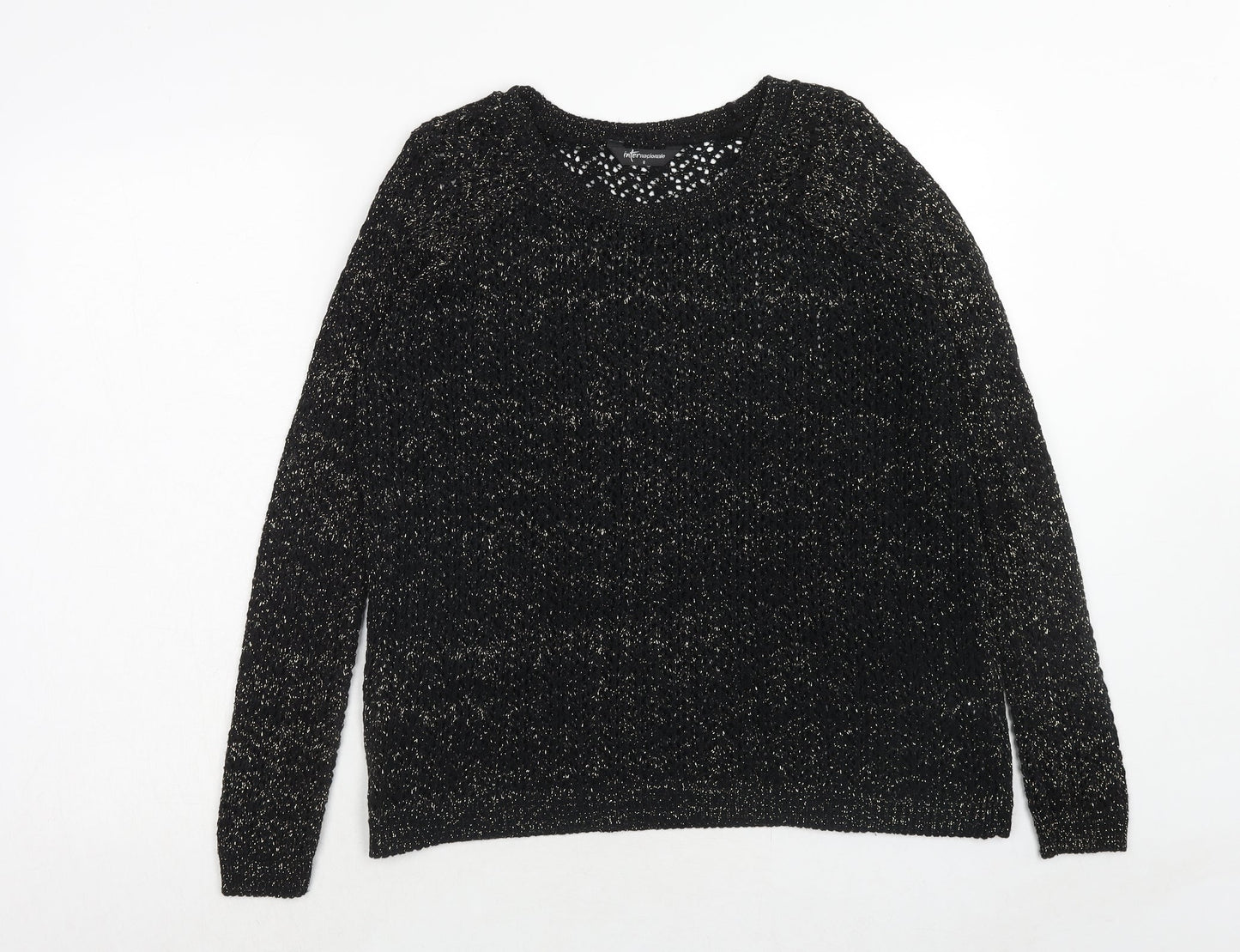 Womens UK Size 8 Internacionale Black Pullover Jumper