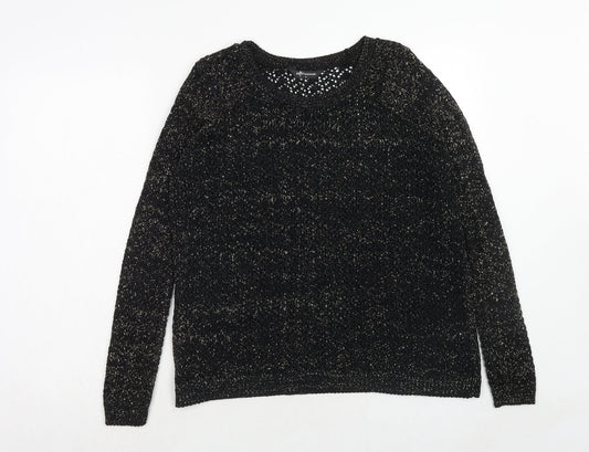 Womens UK Size 8 Internacionale Black Pullover Jumper