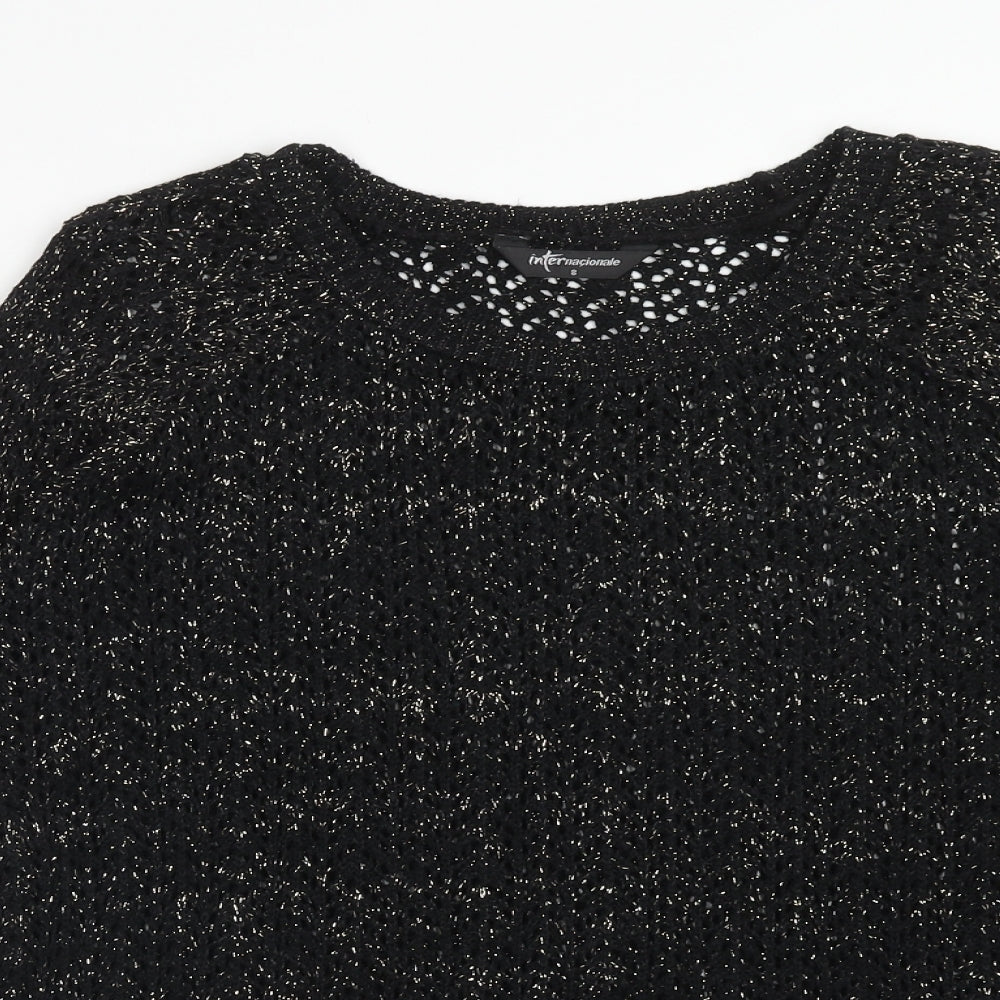 Womens UK Size 8 Internacionale Black Pullover Jumper