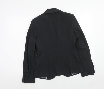 Marks and Spencer Womens Grey Polyester Jacket Blazer Size 10