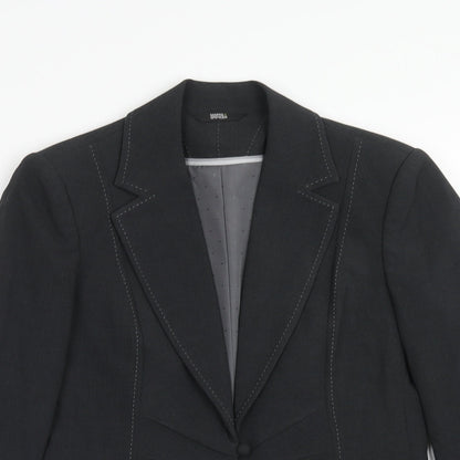 Marks and Spencer Womens Grey Polyester Jacket Blazer Size 10