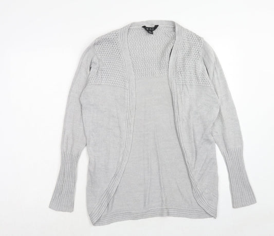 Womens UK Size 12 Miso Grey Cardigan Jumper
