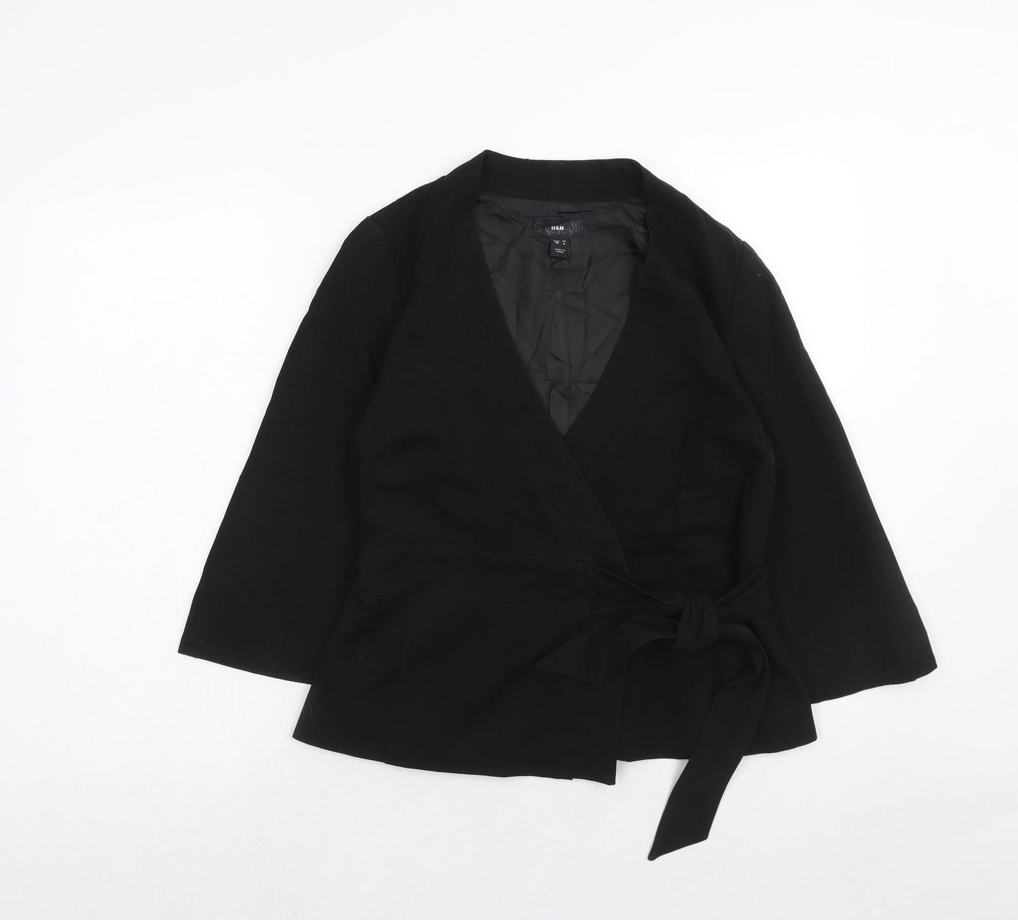Womens UK Size 10 H&M Black Jacket