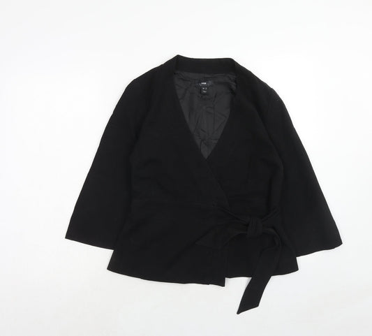 Womens UK Size 10 H&M Black Jacket