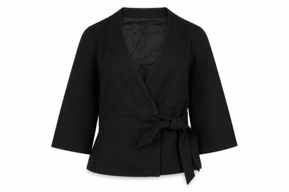 Womens UK Size 10 H&M Black Jacket