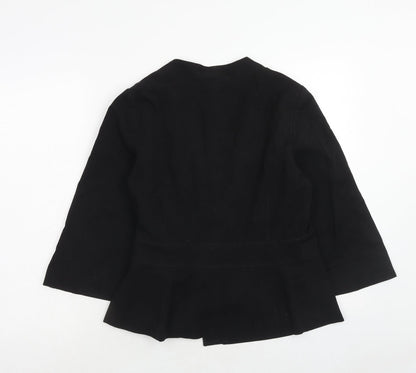 Womens UK Size 10 H&M Black Jacket