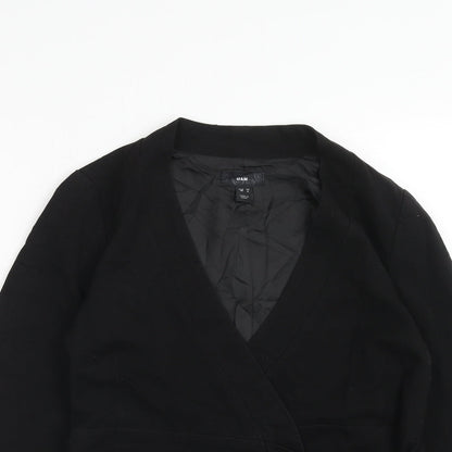 Womens UK Size 10 H&M Black Jacket