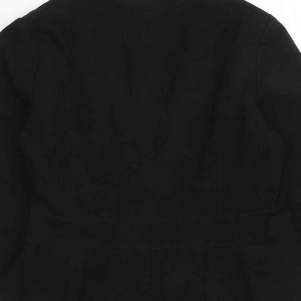 Womens UK Size 10 H&M Black Jacket